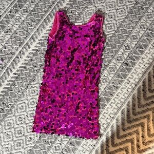 Pink Sequin Kids Sleeveless dress